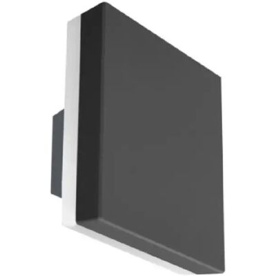 Projecteur Mur Extérieur Italux Viano Noir - 4000K, 12W, IP54 - Publicité Projecteur Mur Extérieur Italux Viano Noir - 4000K, 12W, IP54 - Publicité
