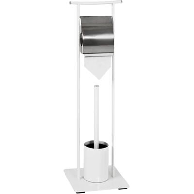 Pegane Ensemble WC - Blanc chromé - Publicité Pegane Ensemble WC - Blanc chromé - Publicité