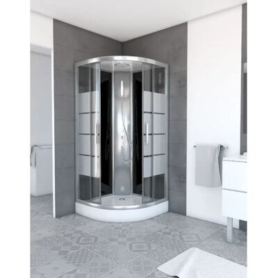 AURLANE Cabine de douche quart de cercle - Publicité AURLANE Cabine de douche quart de cercle - Publicité