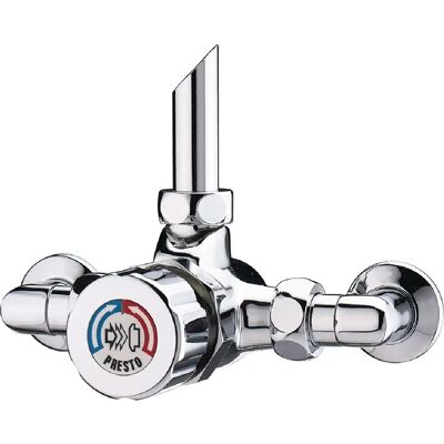 mitigeur - douche - presto alpa - bouton et raccords chromés - presto 35925 - Publicité mitigeur - douche - presto alpa - bouton et raccords chromés - presto 35925 - Publicité