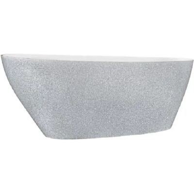 Baignoire autoportante Goya Glam de Besco Goya - Acrylique, Argent, 170x80cm - Publicité Baignoire autoportante Goya Glam de Besco Goya - Acrylique, Argent, 170x80cm - Publicité