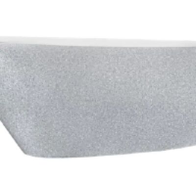 Besco Goya Glam Baignoire indépendante en argent - Salle de bain - Publicité Besco Goya Glam Baignoire indépendante en argent - Salle de bain - Publicité