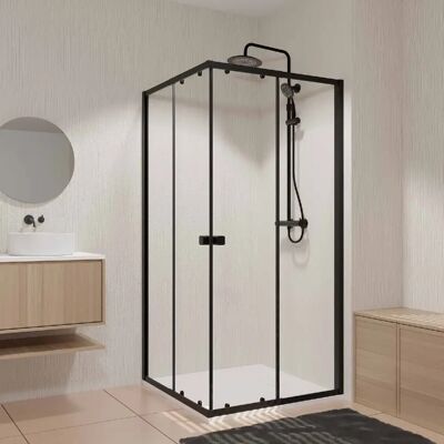 Aurlane Porte de douche 80x80 cm carree - Publicité Aurlane Porte de douche 80x80 cm carree - Publicité