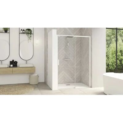 Kinedo PA9233BTNEG Paroi de douche coulissante 117–130 cm blanc gauche sans seuil - Publicité Kinedo PA9233BTNEG Paroi de douche coulissante 117–130 cm blanc gauche sans seuil - Publicité