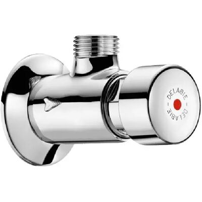 Delabie 748000 Robinet de douche Tempostop M1/2" temporisé ~15s chrome - Publicité Delabie 748000 Robinet de douche Tempostop M1/2" temporisé ~15s chrome - Publicité