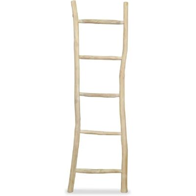 Échelle à serviettes en teck avec 5 barreaux - Meuble de salle de bain - Publicité Échelle à serviettes en teck avec 5 barreaux - Meuble de salle de bain - Publicité