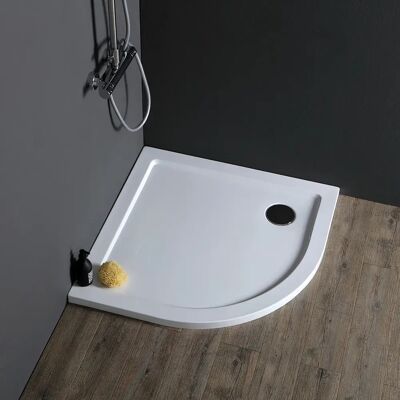 Kiamami valentina Receveur de douche demi-circulaire - Blanc - Publicité Kiamami valentina Receveur de douche demi-circulaire - Blanc - Publicité