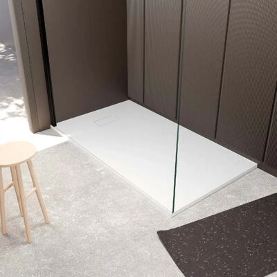 AURLANE Modèle FAC987 - Plateforme de douche blanche - Antidérapante, 26mm - Publicité AURLANE Modèle FAC987 - Plateforme de douche blanche - Antidérapante, 26mm - Publicité