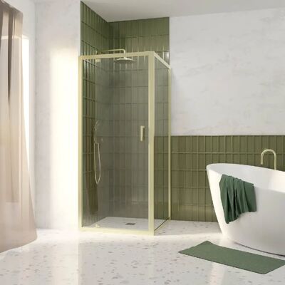 Ensemble de douche Goldy Crush 90x200cm - Réversible - Publicité Ensemble de douche Goldy Crush 90x200cm - Réversible - Publicité