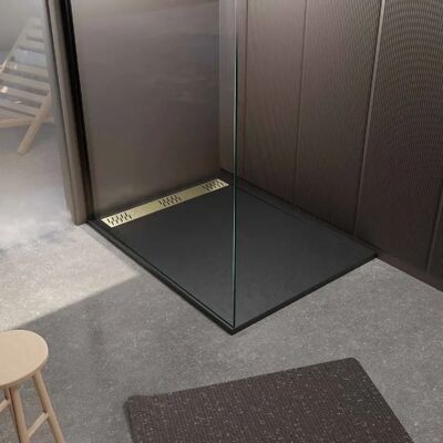 Aurlane Bac de Douche Résine Effet Granit 80x120cm - Bac de Douche - Publicité Aurlane Bac de Douche Résine Effet Granit 80x120cm - Bac de Douche - Publicité