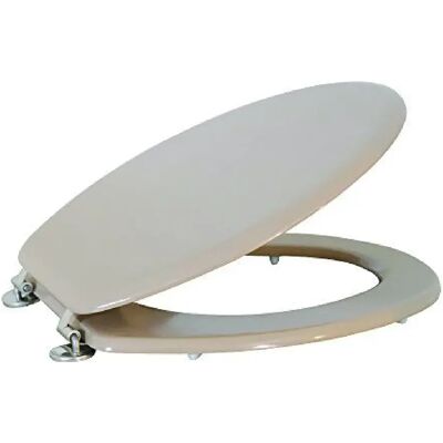 MSV Clié Siège de WC MDF Beige - Accessoires de toilette - Publicité MSV Clié Siège de WC MDF Beige - Accessoires de toilette - Publicité