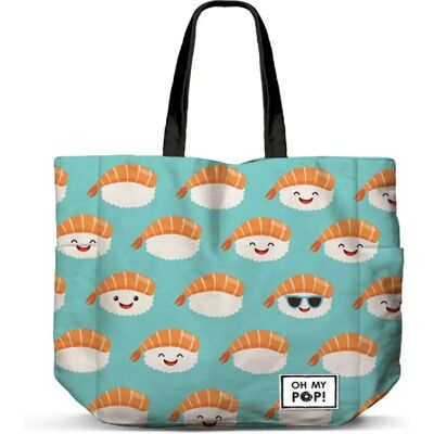 Karactermania Oh My Pop! - Sac shopping horizontal Nigiri - Publicité Karactermania Oh My Pop! - Sac shopping horizontal Nigiri - Publicité