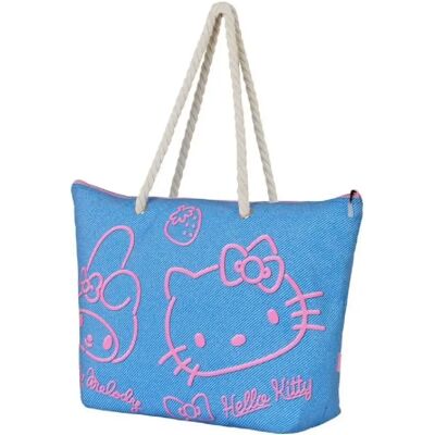 Karactermania Hello Kitty - Sac de plage Soleil Hello Kitty Denim Blue - Publicité Karactermania Hello Kitty - Sac de plage Soleil Hello Kitty Denim Blue - Publicité