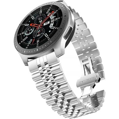 Bracelet de montre en acier inoxydable Oppo A53 - Compatible avec Samsung Galaxy Watch 42mm / S2 Classic/Sport - Publicité Bracelet de montre en acier inoxydable Oppo A53 - Compatible avec Samsung Galaxy Watch 42mm / S2 Classic/Sport - Publicité