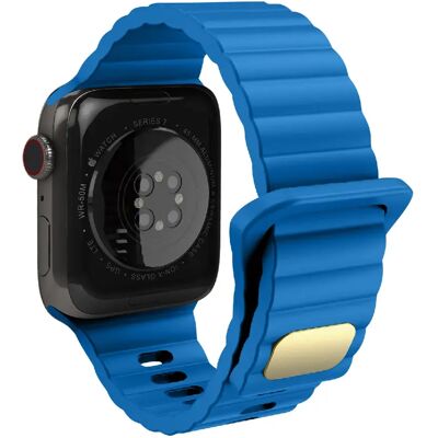 Avizar Apple Watch 42 - 49mm - Bracelet en silicone - Bleu clair - Publicité Avizar Apple Watch 42 - 49mm - Bracelet en silicone - Bleu clair - Publicité