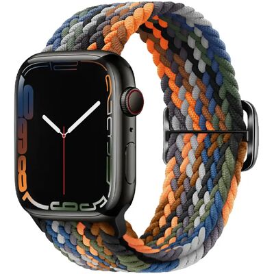 Avizar Bracelet Nylon Apple Watch 42-49mm - Camouflage Orange - Publicité Avizar Bracelet Nylon Apple Watch 42-49mm - Camouflage Orange - Publicité