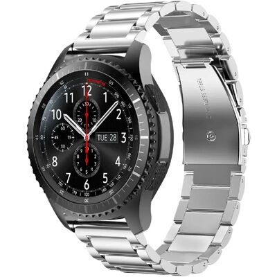 Cadorabo Bracelet en acier pour Samsung Galaxy Watch Gear Sport - 20 mm - argent - Publicité Cadorabo Bracelet en acier pour Samsung Galaxy Watch Gear Sport - 20 mm - argent - Publicité