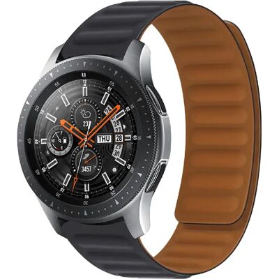 Avizar Bracelet pour Honor Magic Watch / GS3 Silicone Souple Attache Magnétique Noir - Publicité Avizar Bracelet pour Honor Magic Watch / GS3 Silicone Souple Attache Magnétique Noir - Publicité