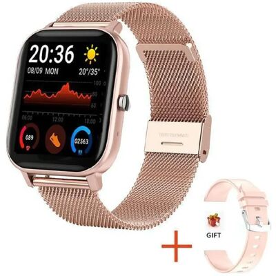 Yonis Montre Intelligente Or: Appels Bluetooth Santé Sport - Publicité Yonis Montre Intelligente Or: Appels Bluetooth Santé Sport - Publicité