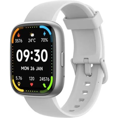 EcoWatch EW06 Montre intelligente argentée - Smartwatch - Publicité EcoWatch EW06 Montre intelligente argentée - Smartwatch - Publicité