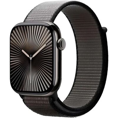 Crong Bracelet Sport pour Apple Watch 44 / 45 / 46 / 49mm en Nylon Tissé Gris foncé - Publicité Crong Bracelet Sport pour Apple Watch 44 / 45 / 46 / 49mm en Nylon Tissé Gris foncé - Publicité