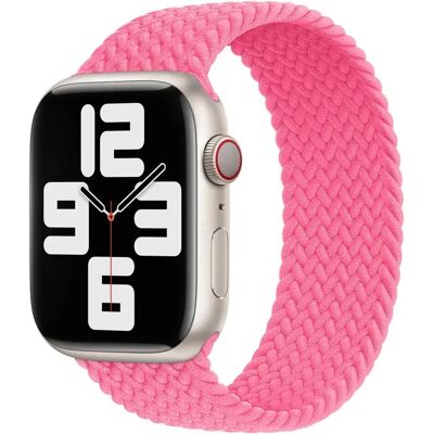 Bracelet Solo tressé pour Apple Watch 1 - 38 mm - Taille 8 - Rose - Publicité Bracelet Solo tressé pour Apple Watch 1 - 38 mm - Taille 8 - Rose - Publicité