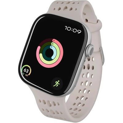 Decoded Bracelet Ares O pour Apple Watch 38 à 42mm en Silicone Beige - Publicité Decoded Bracelet Ares O pour Apple Watch 38 à 42mm en Silicone Beige - Publicité