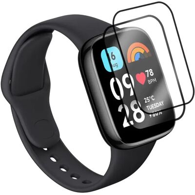 Lot de 2 Verres trempé avec bords Noir pour Xiaomi Redmi Watch 3 Active 1.83" - Film de protection - Visiodirect - - Publicité Lot de 2 Verres trempé avec bords Noir pour Xiaomi Redmi Watch 3 Active 1.83" - Film de protection - Visiodirect - - Publicité
