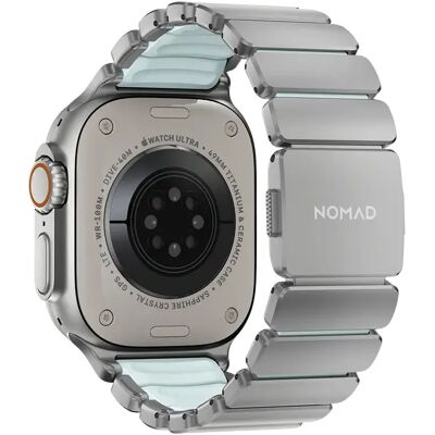 Nomad Bracelet pour Apple Watch 49mm Magnétique Design Hybride Modèle Stratos Gris - Publicité Nomad Bracelet pour Apple Watch 49mm Magnétique Design Hybride Modèle Stratos Gris - Publicité