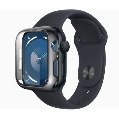 Visiodirect Coque de protection en silicone pour Apple Watch Series 9 45 mm - Gris - Publicité Visiodirect Coque de protection en silicone pour Apple Watch Series 9 45 mm - Gris - Publicité