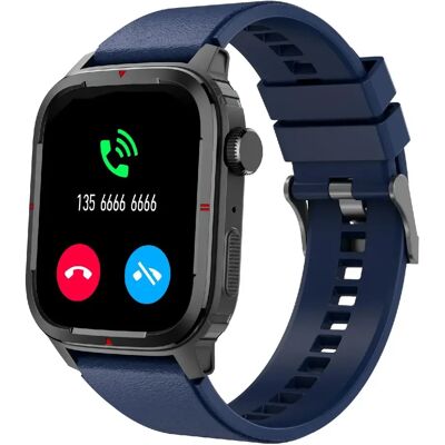 Yonis Montre connectée avec appels Bluetooth - 1,7 pouces - Bleu - Publicité Yonis Montre connectée avec appels Bluetooth - 1,7 pouces - Bleu - Publicité