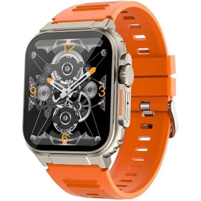 Yonis Montre connectée avec appels Bluetooth - orange - Publicité Yonis Montre connectée avec appels Bluetooth - orange - Publicité