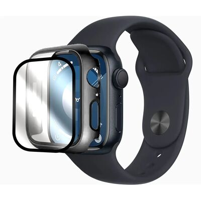 TITLE Visiodirect Apple Watch Series 9 41mm - Verre Trempé Noir + Coque Silicone - Publicité TITLE Visiodirect Apple Watch Series 9 41mm - Verre Trempé Noir + Coque Silicone - Publicité
