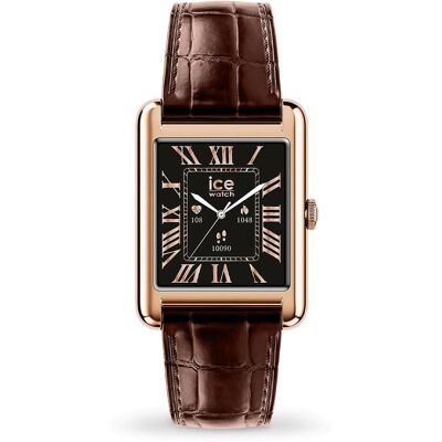 Ice Watch Ice Smart TKS 2.0 (Or Rose / Marron) - Publicité Ice Watch Ice Smart TKS 2.0 (Or Rose / Marron) - Publicité