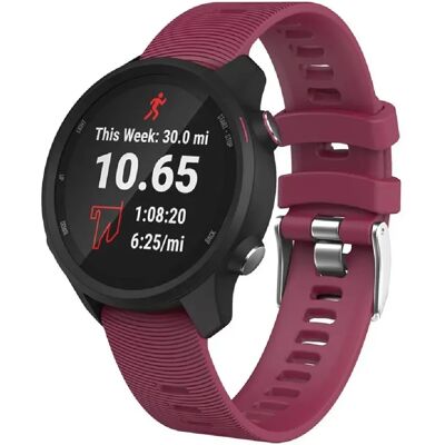 Générique Bracelet Silicone Violet pour GarminMove Forerunner 245M/645M/Vivoactive 3t - Publicité Générique Bracelet Silicone Violet pour GarminMove Forerunner 245M/645M/Vivoactive 3t - Publicité