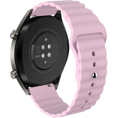 Générique Bracelet en silicone à boucle inversée pour Samsung Gear S3 - 22 mm - Rose - Publicité Générique Bracelet en silicone à boucle inversée pour Samsung Gear S3 - 22 mm - Rose - Publicité