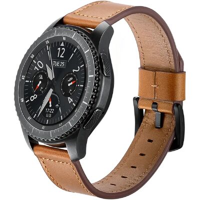 Générique Bracelet cuir 22mm marron Samsung Gear S3 - Publicité Générique Bracelet cuir 22mm marron Samsung Gear S3 - Publicité