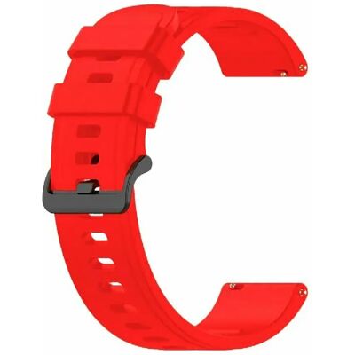 Phonecare Bracelet en silicone pour TicWatch Pro S - Rouge - Publicité Phonecare Bracelet en silicone pour TicWatch Pro S - Rouge - Publicité