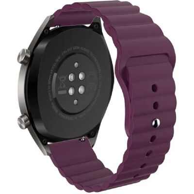 Générique Bracelet en silicone à boucle inversée pour Samsung Gear S3 - 22 mm - Violet - Publicité Générique Bracelet en silicone à boucle inversée pour Samsung Gear S3 - 22 mm - Violet - Publicité