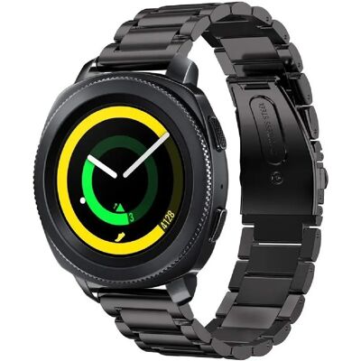 Phonecare Bracelet connecté en acier inoxydable Lux pour Gear S3 - Noir - Publicité Phonecare Bracelet connecté en acier inoxydable Lux pour Gear S3 - Noir - Publicité