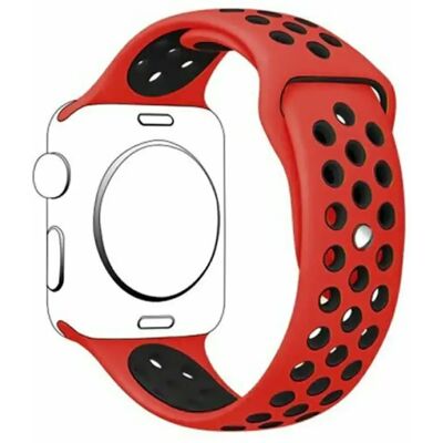 Phonecare Bracelet sport en silicone SportyStyle pour TicWatch Pro 3 Ultra - Rouge - Publicité Phonecare Bracelet sport en silicone SportyStyle pour TicWatch Pro 3 Ultra - Rouge - Publicité