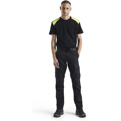 Blaklader Pantalon industrie 144418329933 - Noir/Jaune fluo - Publicité Blaklader Pantalon industrie 144418329933 - Noir/Jaune fluo - Publicité