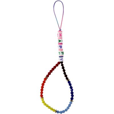 Avizar Bracelet Lettre Happy - Multicolore - Publicité Avizar Bracelet Lettre Happy - Multicolore - Publicité