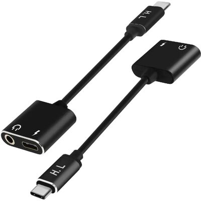 Avizar Adaptateur Audio/Charge USB-C - Noir - Publicité Avizar Adaptateur Audio/Charge USB-C - Noir - Publicité