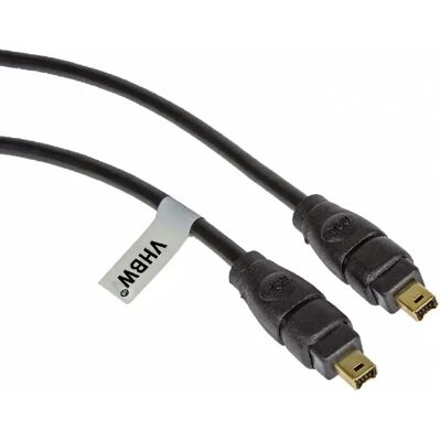 Firewire vhbw 4-4 pin - 2 m - Noir - Publicité Firewire vhbw 4-4 pin - 2 m - Noir - Publicité