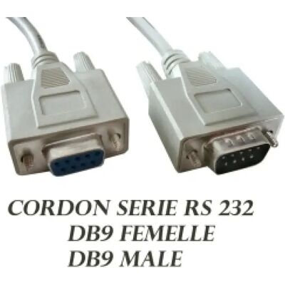 Kalea-Informatique - Cordon RS232 1:1 - Femelle - Male - Cable - Publicité Kalea-Informatique - Cordon RS232 1:1 - Femelle - Male - Cable - Publicité