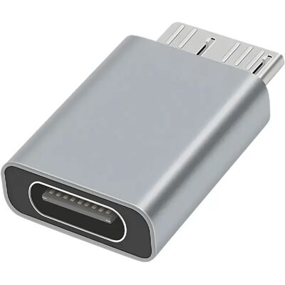 Adaptateur Micro B à USB-C Avizar - Gris Compact - Publicité Adaptateur Micro B à USB-C Avizar - Gris Compact - Publicité