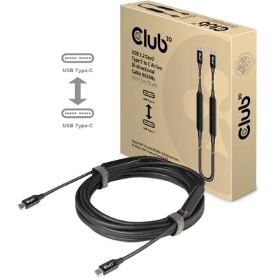 Club 3D Câble USB-C - 5 m - Noir - Publicité Club 3D Câble USB-C - 5 m - Noir - Publicité