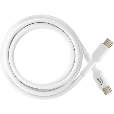 LinQ Câble USB C 100W Transfert Rapide 20Gbps 1.5m pour Ordinateur Portable Blanc - Publicité LinQ Câble USB C 100W Transfert Rapide 20Gbps 1.5m pour Ordinateur Portable Blanc - Publicité