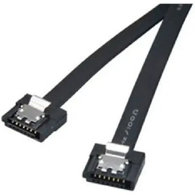 Akasa Super Slim Cable SATA ver 3 - 6Gb/s - 50cm - Coloris Noir - Publicité Akasa Super Slim Cable SATA ver 3 - 6Gb/s - 50cm - Coloris Noir - Publicité